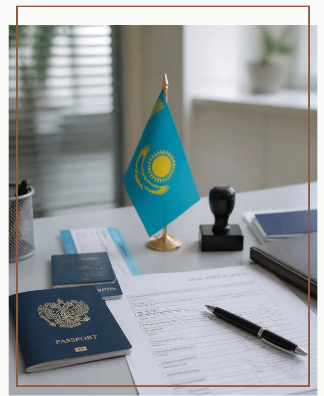 Оформление визы в Казахстан для поездки и работы в Ломоносове