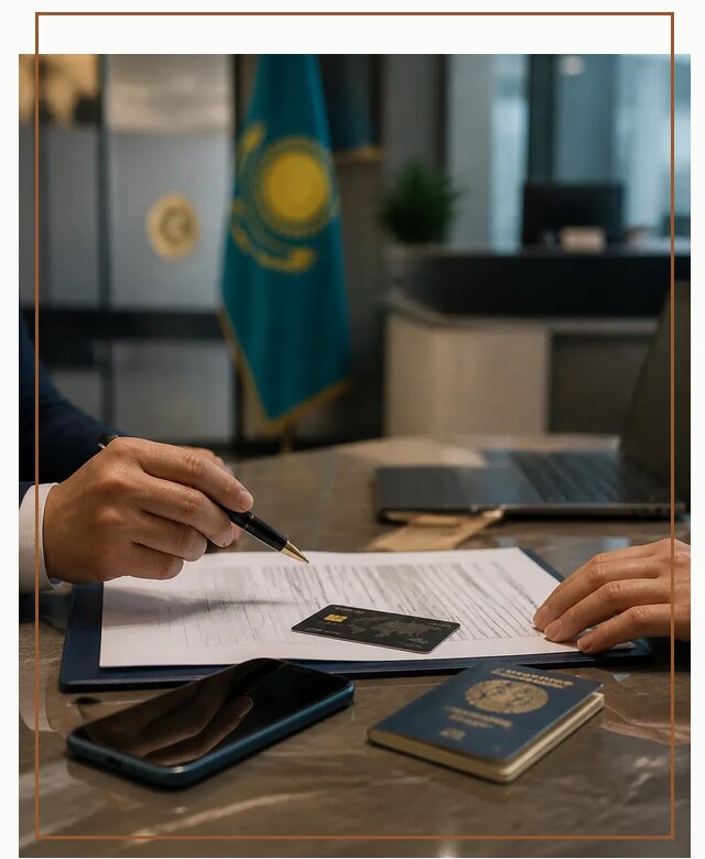 Открытие счета и банковской карты в Казахстане в Ломоносове